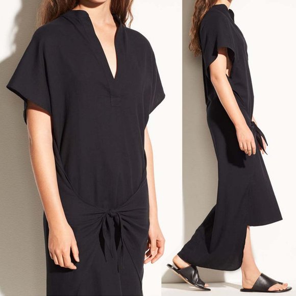 NWT Vince Wrap front Cotton Dress size Small 2-6 - Picture 2 of 10